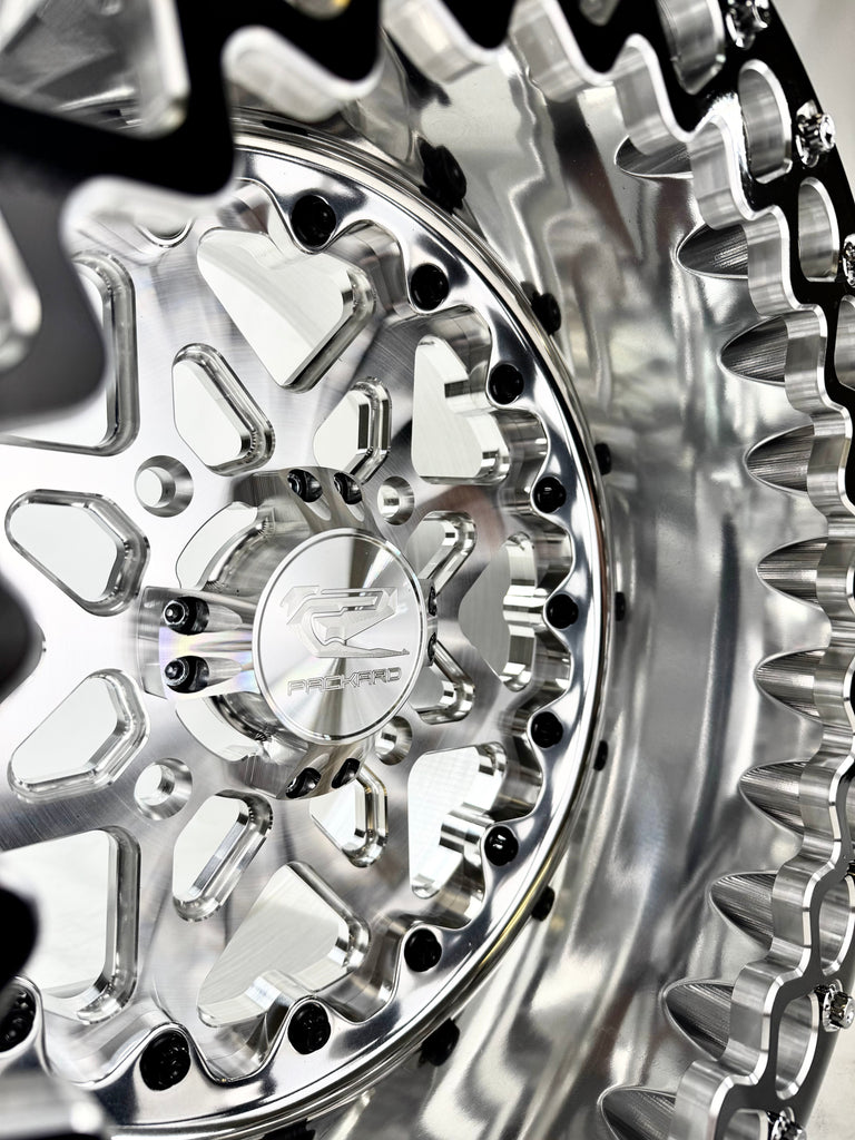 V2- FF Forged Polished Beadlock - Silver