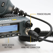 Load image into Gallery viewer, Radio Kit Plus - Rambler G4 High Power GMRS Mobile Radio Kit with External Speaker