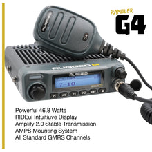 Load image into Gallery viewer, Toyota Tacoma 4Runner Sequoia Lexus Two-Way GMRS Mobile Radio Kit - Rambler G4