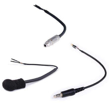 Load image into Gallery viewer, Peltor 4-Conductor Helmet Kits - Speakers / M102 Military Mic / Straight