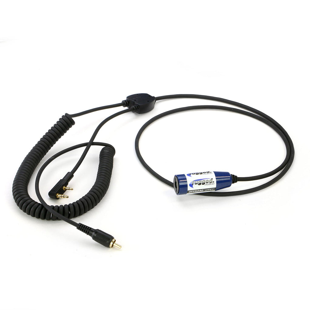 RUGGED Wired MOTO MAX Motorcycle Harness with Pre-Wired 2-Pin Rugged Handheld Radio Connector