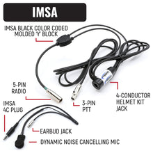 Load image into Gallery viewer, IMSA Driver Only Racing Communication Kit with R1 Radio