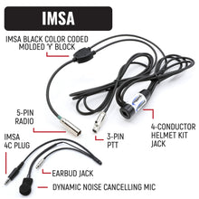 Load image into Gallery viewer, IMSA Driver Only Long Track Racing Communication Kit with RDH16 Radio