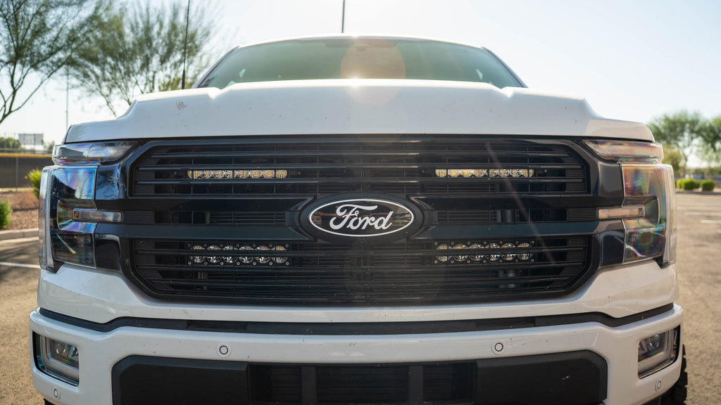 SDHQ Built '21-25 F150 / Raptor Behind the Grille Light Mounting Kit