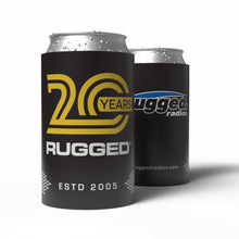 Load image into Gallery viewer, Rugged 20-Year Anniversary Koozie - Black