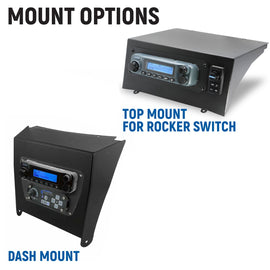 Kawasaki Teryx KRX Complete Communication Kit with Bluetooth Intercom and 2-Way Radio - STX Stereo / G1 GMRS / Dash Mount