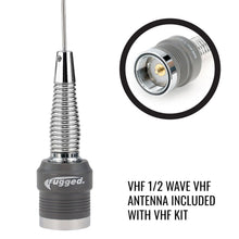 Load image into Gallery viewer, Long Track Antenna Upgrade Kit for Rugged V3 / RH5R Handheld Radio - VHF