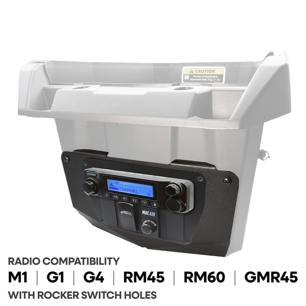 Can-Am Commander and Maverick - Glove Box Multi-Mount Kit for Rugged UTV Radios and Intercoms - Motorola CM300D and Motorola/Vertex VX2200