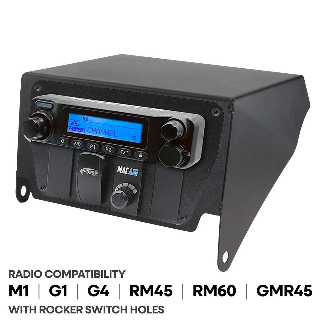 Can-Am X3 Multi-Mount Kit - Top Mount - for Rugged UTV Intercoms and Radios - Kenwood TK7360