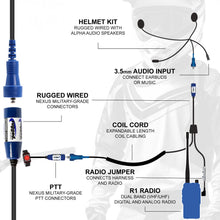 Load image into Gallery viewer, RACE SERIES Complete Motorcycle Communication Kit with OFFROAD Cables and R1 Radio
