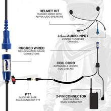 Load image into Gallery viewer, MOTO MAX Complete Motorcycle Communication Kit with Heavy-Duty OFFROAD Cables - Without Radio