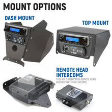Load image into Gallery viewer, Can-Am Maverick X3 Complete Communication Kit with Bluetooth Intercom and 2-Way Radio - STX Stereo / G1 GMRS / Dash Mount