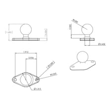 Load image into Gallery viewer, RAM Diamond Ball Base - C Size - 1.5 Inch