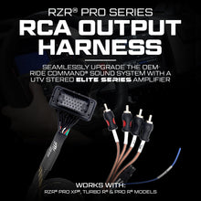 Load image into Gallery viewer, RZR® Pro Series Ride Command Front &amp; Rear RCA Output + Speaker Wire &amp; Remote | U