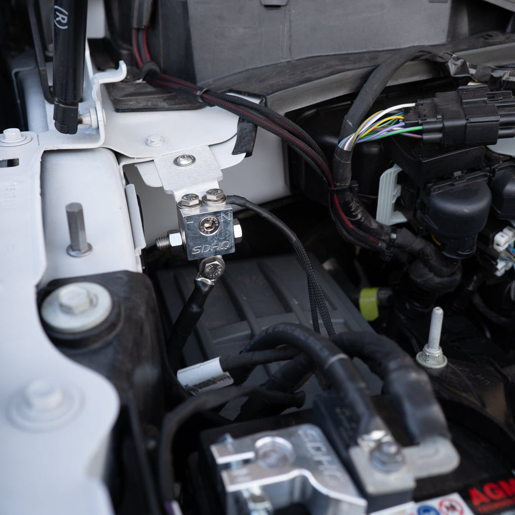 2023-2024 Ford F250/F350 Billet Dual Battery Terminal Upgrade Kit