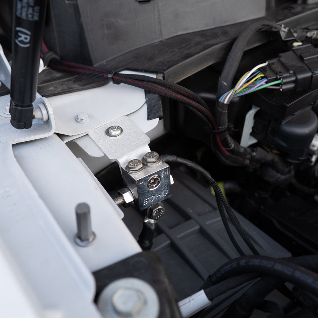 2023-2024 Ford F250/F350 Billet Dual Battery Terminal Upgrade Kit