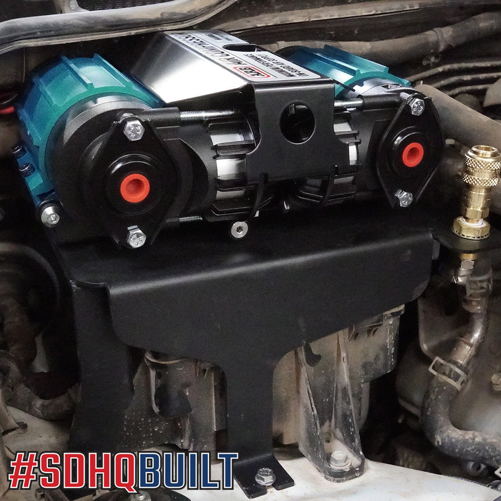'08-21 Toyota Land Cruiser SDHQ Built ARB Air Compressor Mount display