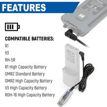 Load image into Gallery viewer, USB Charging Cable for R1 - V3 - GMR2 and GMR2 PLUS Handheld Radios