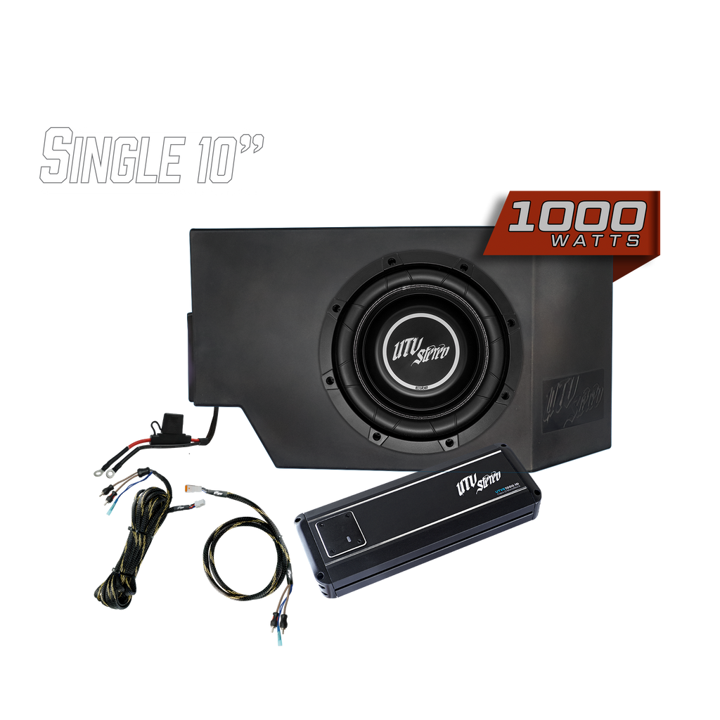 Can-Am® Defender 1000W Single Driver Side 10" Subwoofer Kit | UTVS-DEF-SUB-1000-