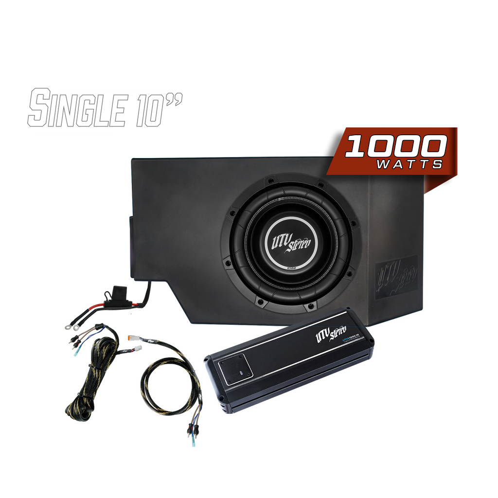 Can-Am® Defender 1000W Single Driver Side 10" Subwoofer Kit | UTVS-DEF-SUB-1000-