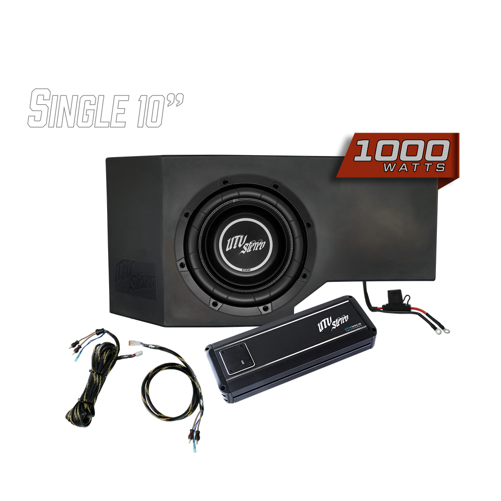 Can-Am® Defender 1000W Single Passenger Side 10" Subwoofer Kit | UTVS-DEF-SUB-10