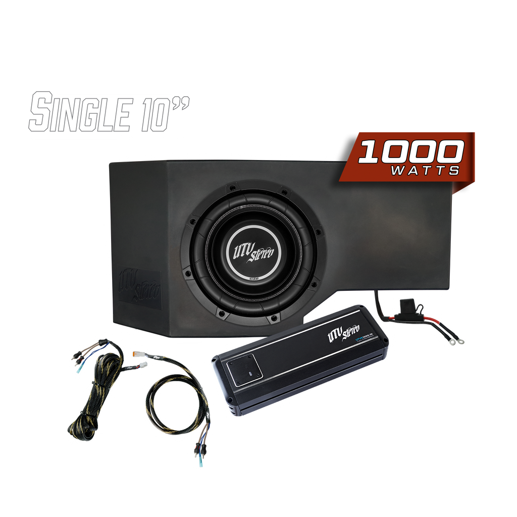 Can-Am® Defender 1000W Single Passenger Side 10" Subwoofer Kit | UTVS-DEF-SUB-10