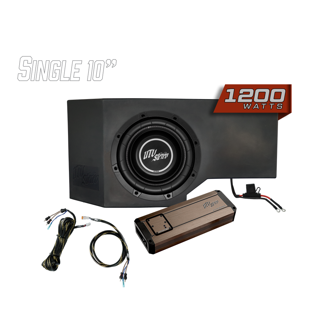 Can-Am® Defender 1200W Single Passenger Side 10" Subwoofer Kit  | UTVS-DEF-SUB-1