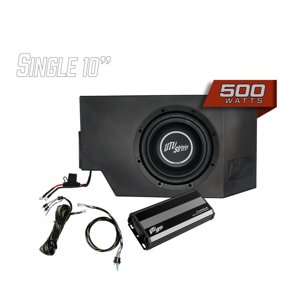Can-Am® Defender 500W Single Driver Side 10" Subwoofer Kit | UTVS-DEF-SUB-500-DR