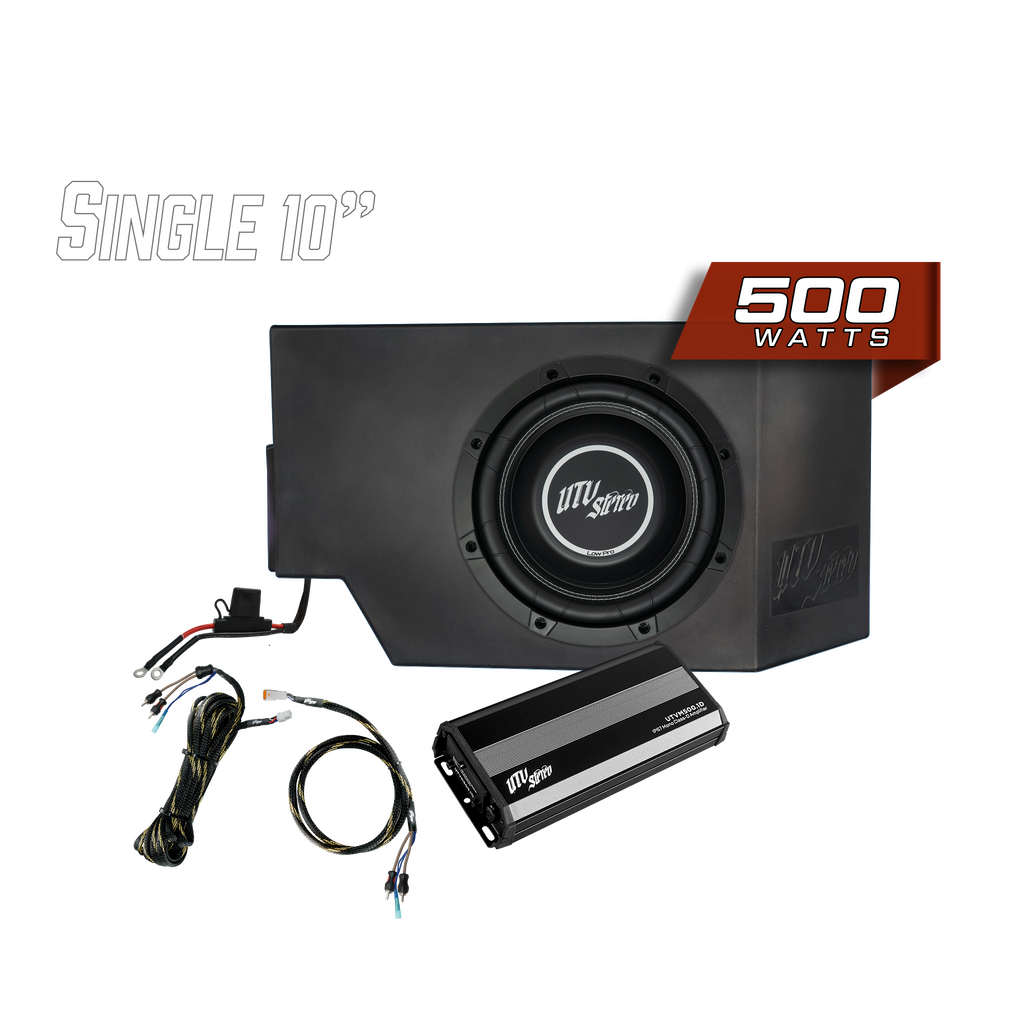 Can-Am® Defender 500W Single Driver Side 10" Subwoofer Kit | UTVS-DEF-SUB-500-DR