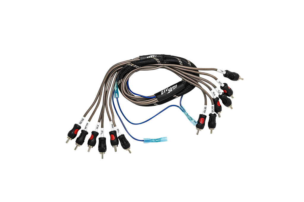 UTV Stereo 6-Channel RCA Harness - Front, Rear, Subwoofer, + Remote | UTVS-HRN-R