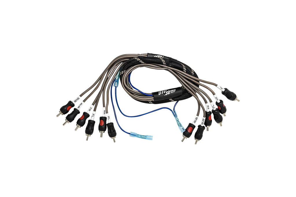 UTV Stereo 6-Channel RCA Harness - Front, Rear, Subwoofer, + Remote | UTVS-HRN-R