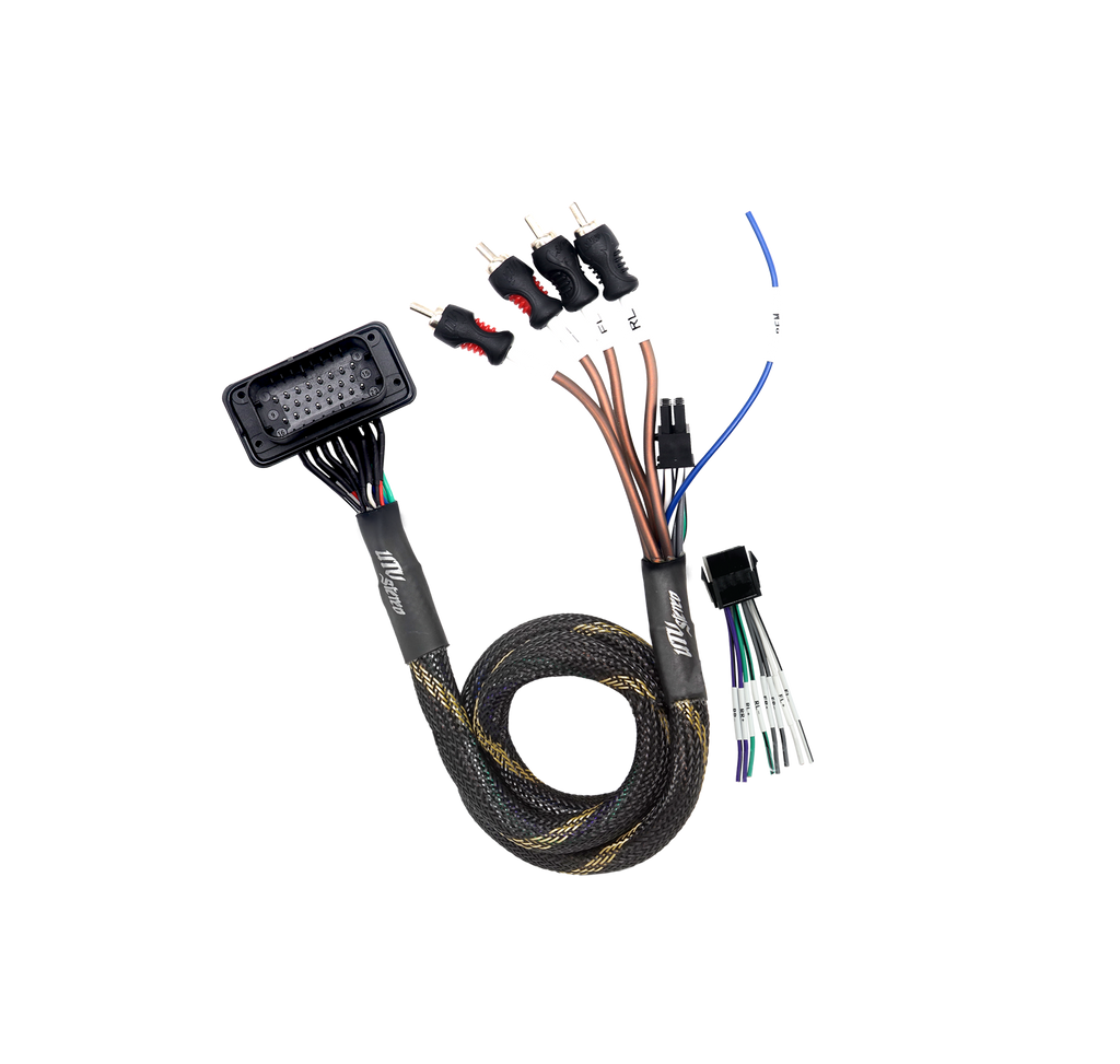 RZR® Pro Series Ride Command Front & Rear RCA Output + Speaker Wire & Remote | U