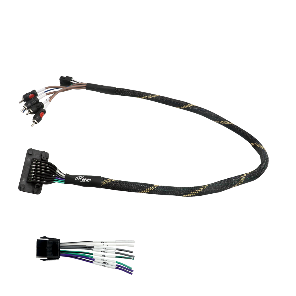 RZR® Pro Series Ride Command Front & Rear RCA Output + Speaker Wire & Remote | U
