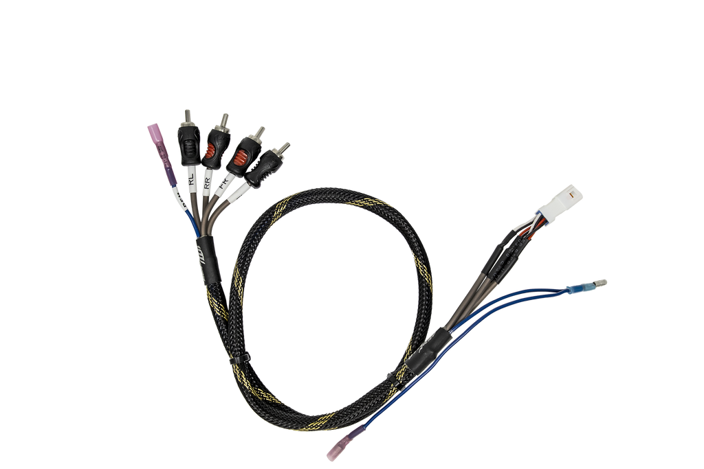 Can-Am® Maverick R BRP GO Front & Rear RCA Output Harness + Remote | UTVS-GO-RCA