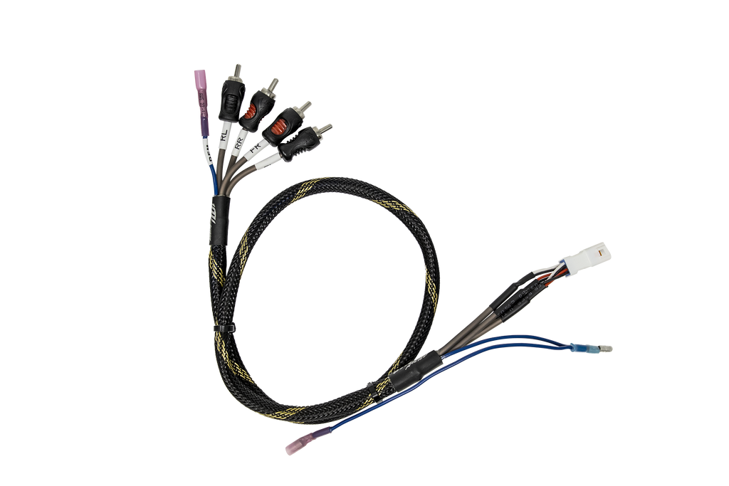 Can-Am® Maverick R BRP GO Front & Rear RCA Output Harness + Remote | UTVS-GO-RCA