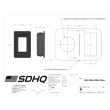 Load image into Gallery viewer, SDHQ Built Injection Molded Recessed ARB Switch Mount