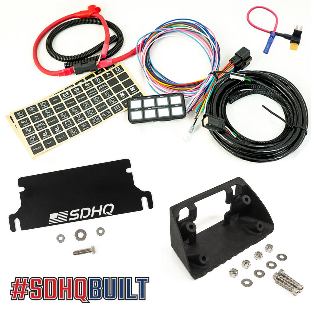 '20-23 Jeep JT EcoDiesel/V8 SDHQ Built Complete Switch-Pros SP-9100 Mounting Kit