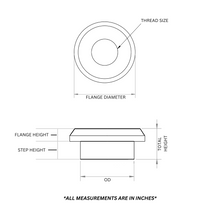 Load image into Gallery viewer, SDHQ Built Machined Stepped &amp; Threaded Weld Washers