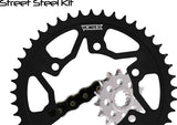Sprocket/Chain Kit Stl/Stl 15/43t Sil Sx3 520-112l Blk