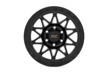 Load image into Gallery viewer, Rough Country 78 Series Wheel | Simulated Beadlock | Black | 18x9 | 6x135 | 0mm