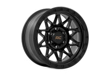 Load image into Gallery viewer, Rough Country 78 Series Wheel | Simulated Beadlock | Black | 18x9 | 6x135 | 0mm