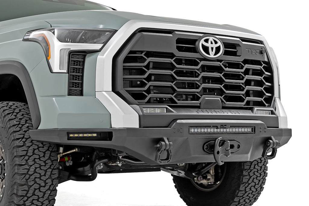 Hybrid Front Bumper | 12000S | Blk LED w/ Amber DRL | Toyota Tundra (22-26)