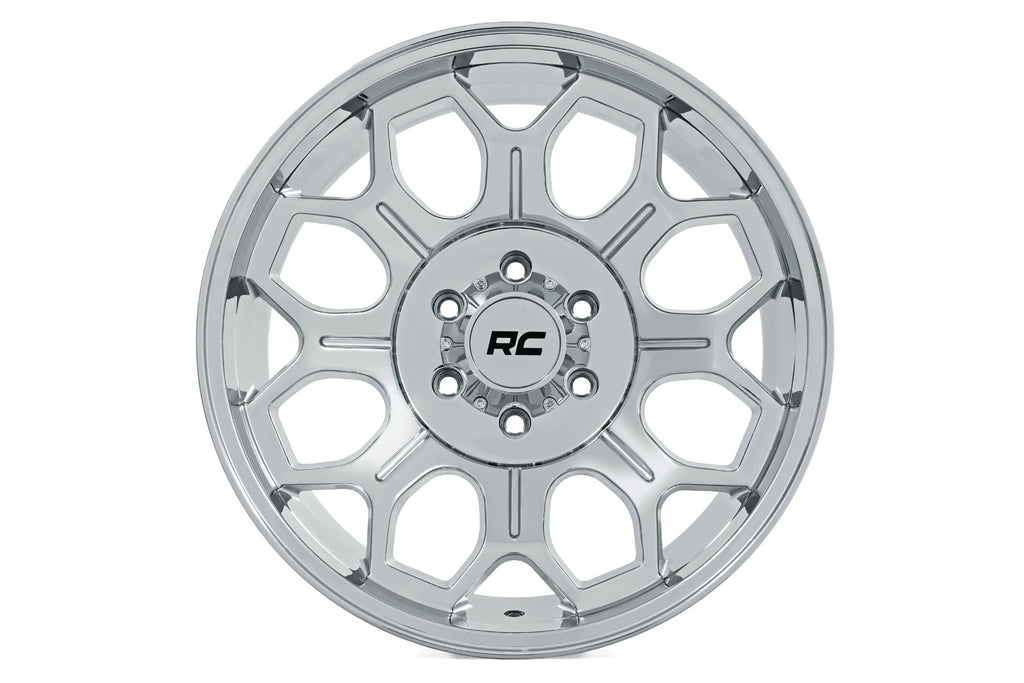 Rough Country 77 Series Wheel | One-Piece | Chrome | 20x9 | 6x5.5 | 0mm