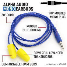 Load image into Gallery viewer, RUGGED Wired Driver Only Communication Kit with R1 Radio - Kit with Earbuds