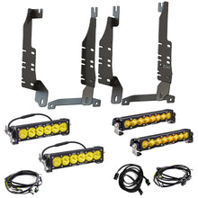 Load image into Gallery viewer, '19-23 Ram 1500 SDHQ Built "Build your Own" Behind the Grille LED Light Bar Mount
