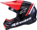 Sm3 Radium Helmet Blk/Red Fluo/White Glossy Xl
