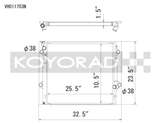 Koyorad 03-09 Toyota 4Runner/Lexus GX470 4.7l Aluminum Radiator - Off-Road Use Only