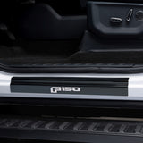 Putco 15-20 Ford F-150 - SuperCrew w/ F-150 Etching (4pcs) Black Platinum Door Sills