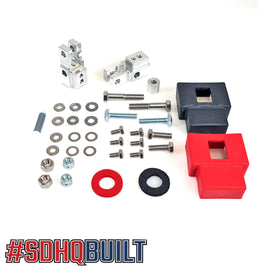 '07-17 Jeep Wrangler JK SDHQ Built Billet Battery Terminal Kit parts