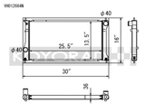 Koyo 13-20 Scion FR-S /  Subaru BRZ 2.0L / 22+ Toyota GR86 / Subaru BRZ 2.4L (MT/AT) Radiator